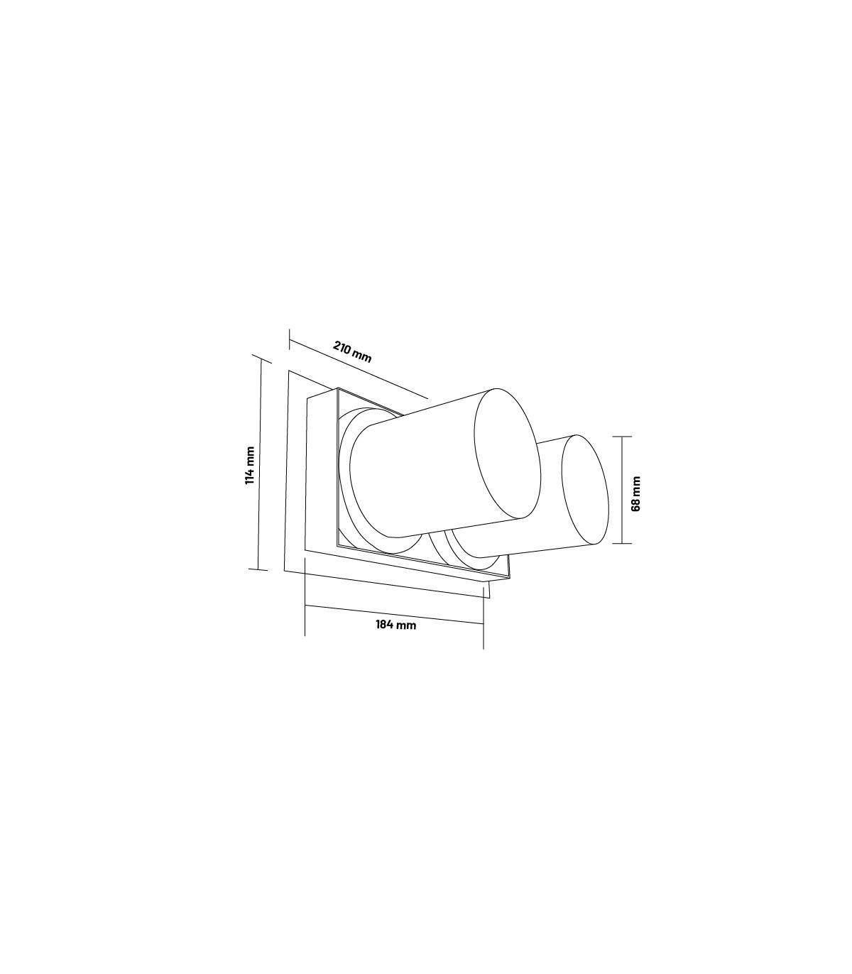 Foco Empotrable Orientable TUBE 24W 2640Lm 36º IP20