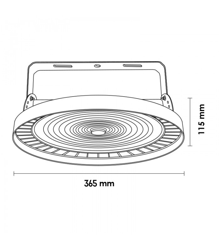 Campana UFO Philips-Mean Well 200W 32000Lm 90º IP65