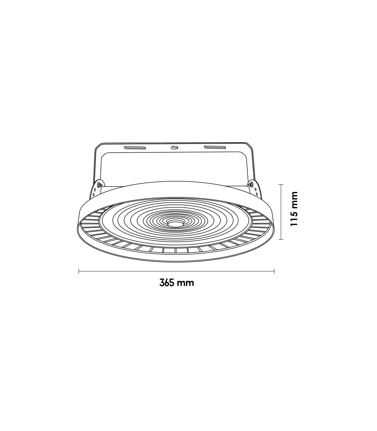 Campana UFO Philips-Mean Well 200W 32000Lm 90º IP65