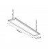 Campana Lineal SPACE 200W 30000Lm 150º IP65