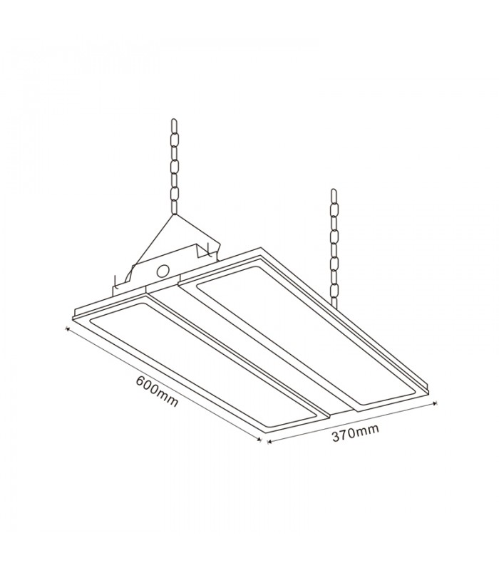 Campana Lineal SPACE 400W 60000Lm 150º IP65