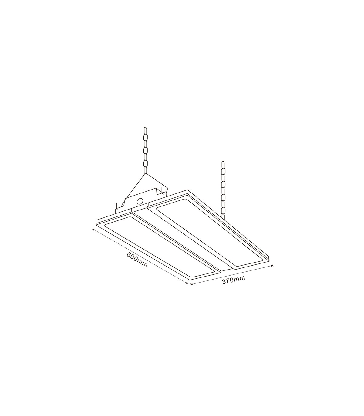Campana Lineal SPACE 400W 60000Lm 150º IP65