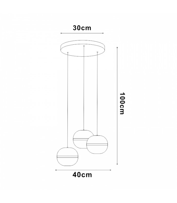 Lámpara De Techo CURLING 108W 6800LM IP25 CCT