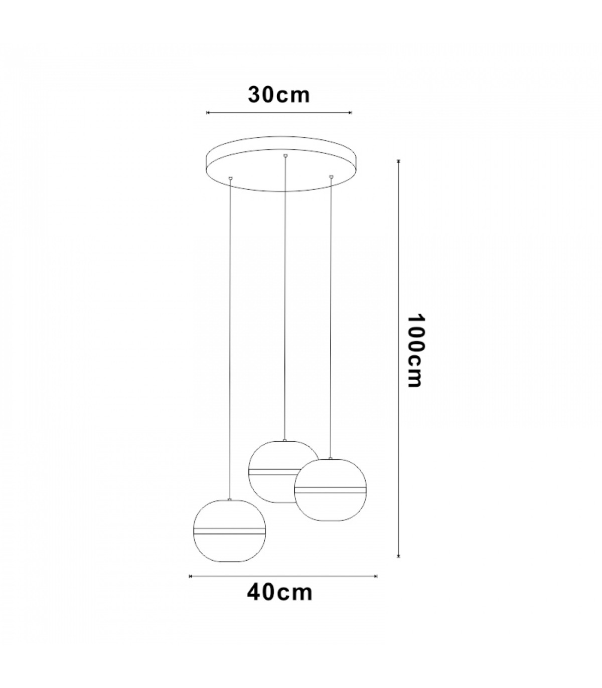 Lámpara De Techo CURLING 108W 6800LM IP25 CCT