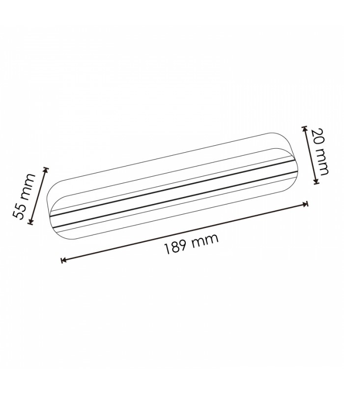 Base De Superficie Con Carril Monofásico Blanco