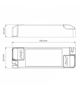 Driver LIFUD 42W OUT 30-40VDC 1000mA Free Flicker