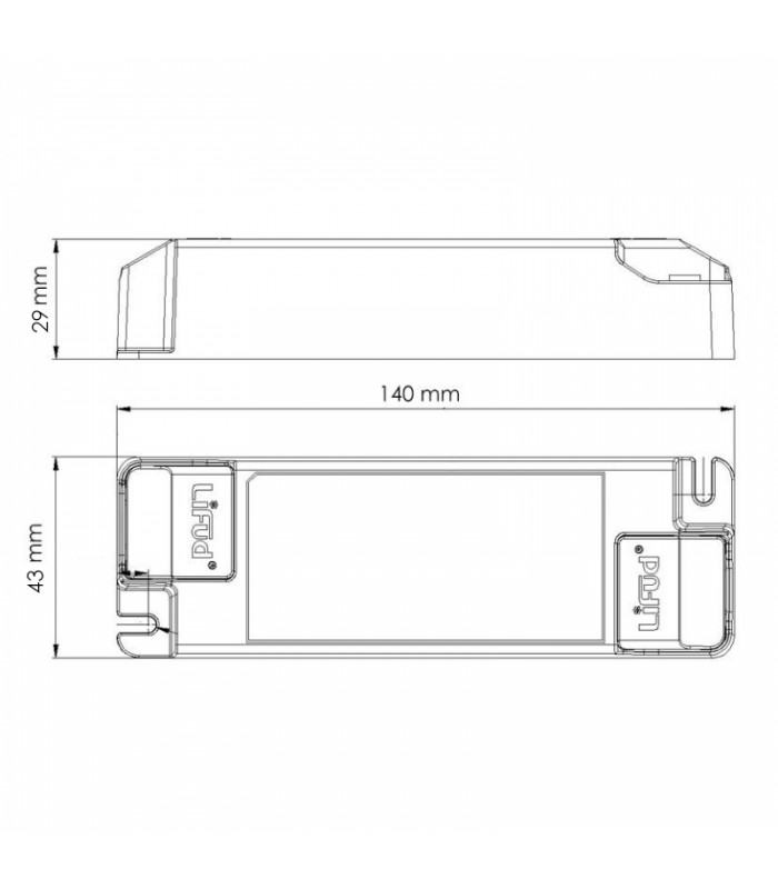 Driver LIFUD 42W OUT 30-40VDC 1000mA Free Flicker