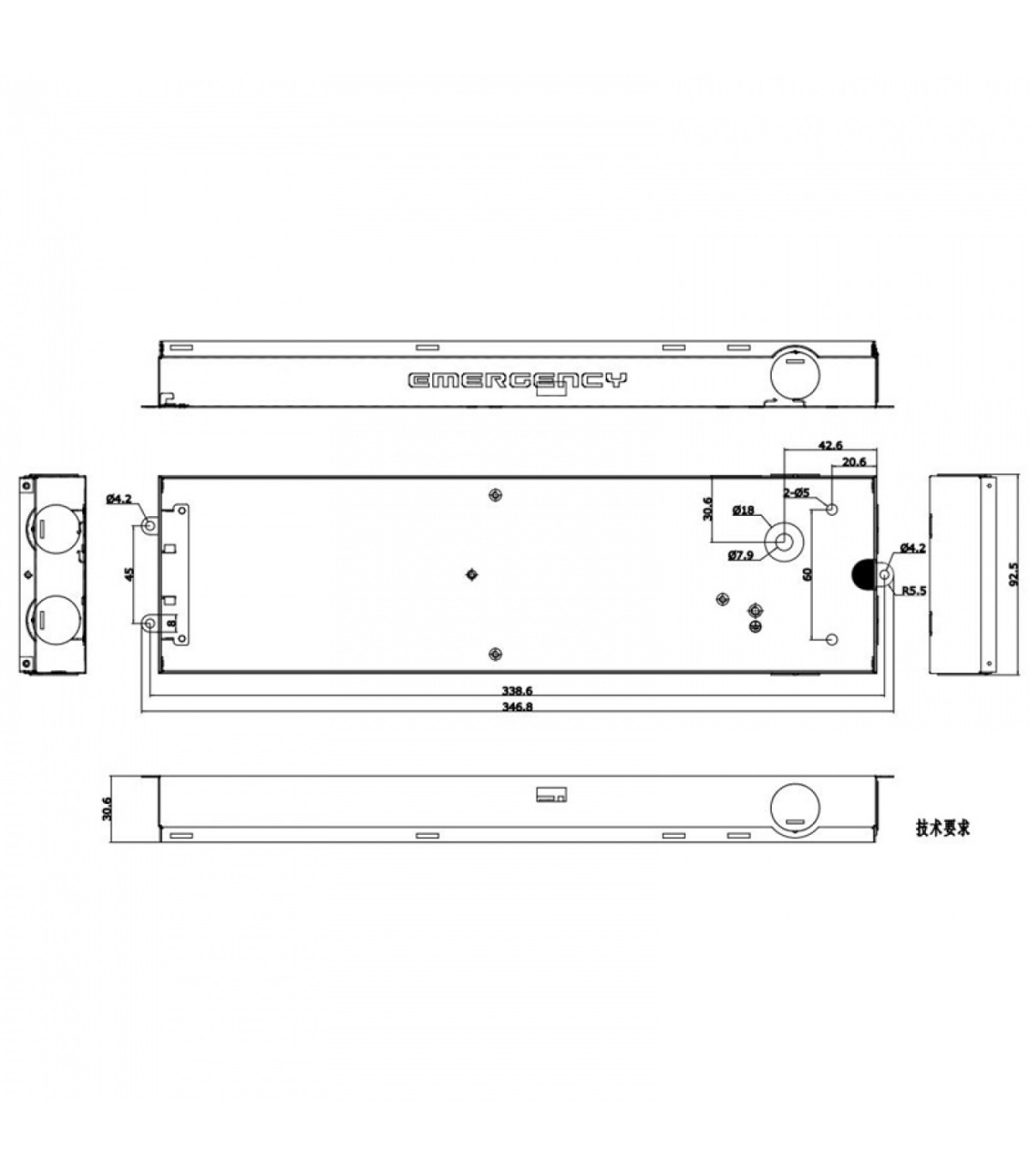 Kit de Conversion de Emergencia LIFUD Hasta 50W Lf-Gsp012Yg