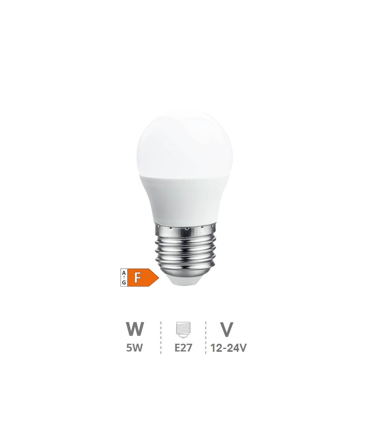 Bombilla Led 12-24V 5W 485LM E27