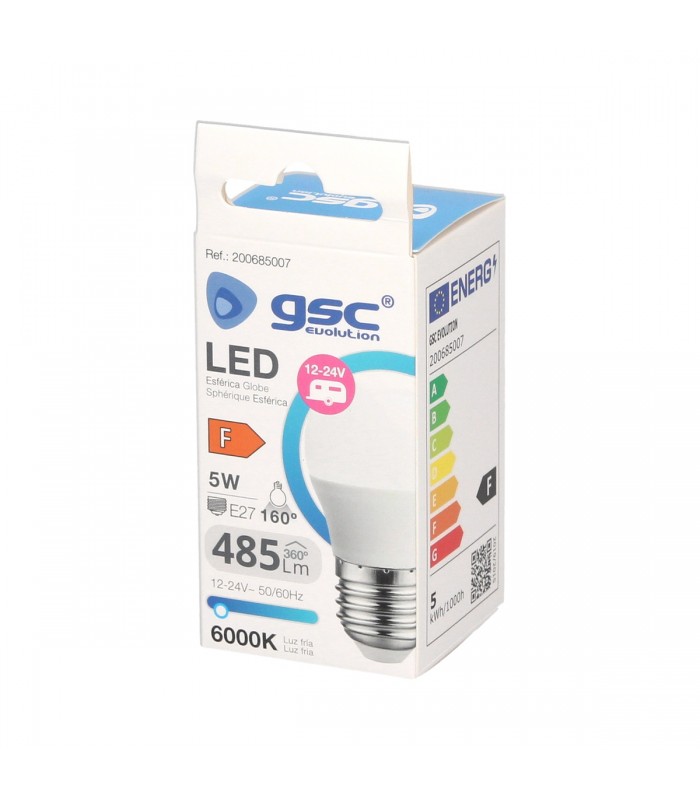 Bombilla Led 12-24V 5W 485LM E27