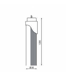 Tubo Led 24H T8 120cm 20W 2000Lm IP42