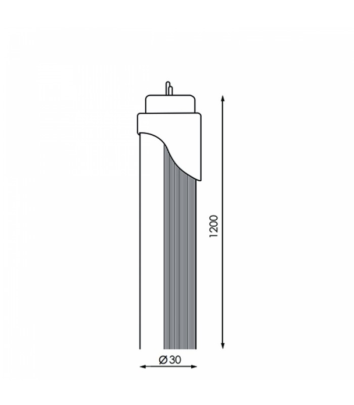 Tubo Led Detector Movimiento T8 120cm 20W 2000Lm IP42