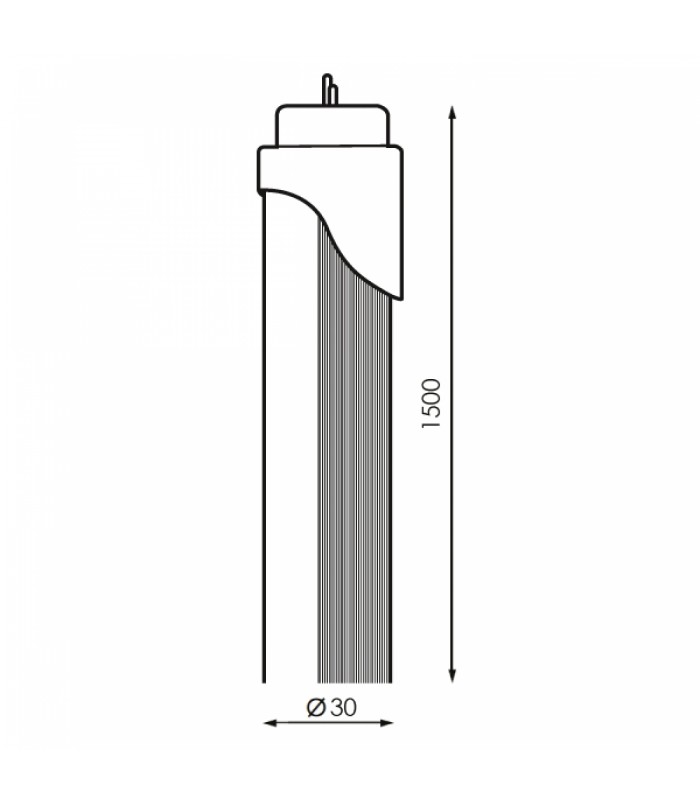Tubo Led Detector Movimiento T8 150cm 24W 2400Lm IP42