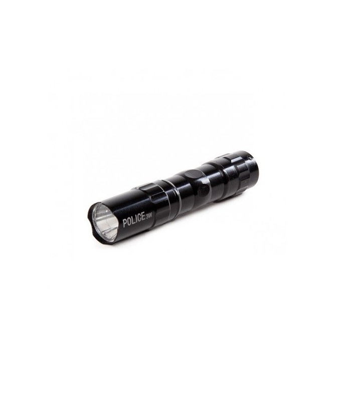 Linterna Mini LED 3W 100Lm Sumergible Negro 1xAA