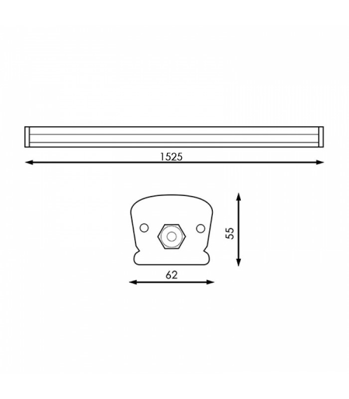 Regleta Estanca Led 60W 4800LM 120º 1500mm IP65