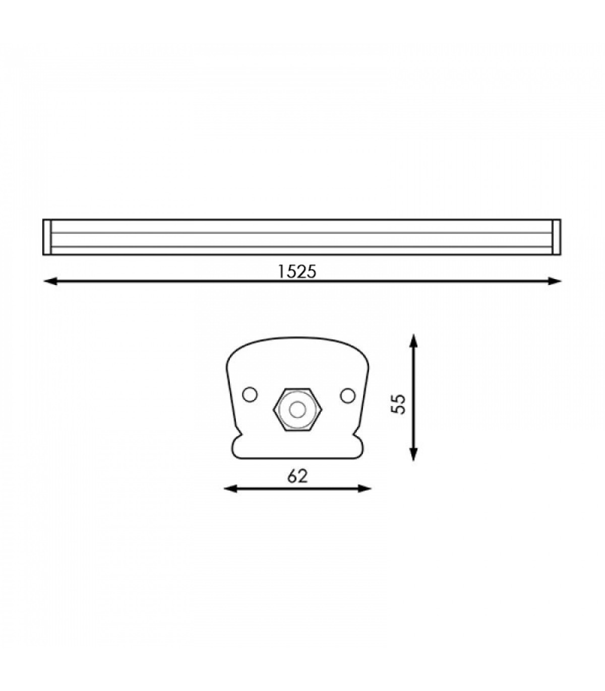 Regleta Estanca Led 60W 4800LM 120º 1500mm IP65