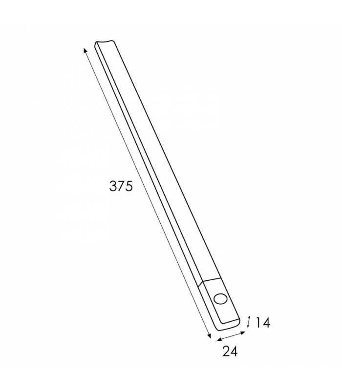 Barra Lineal Armario con Sensor 1W Osram