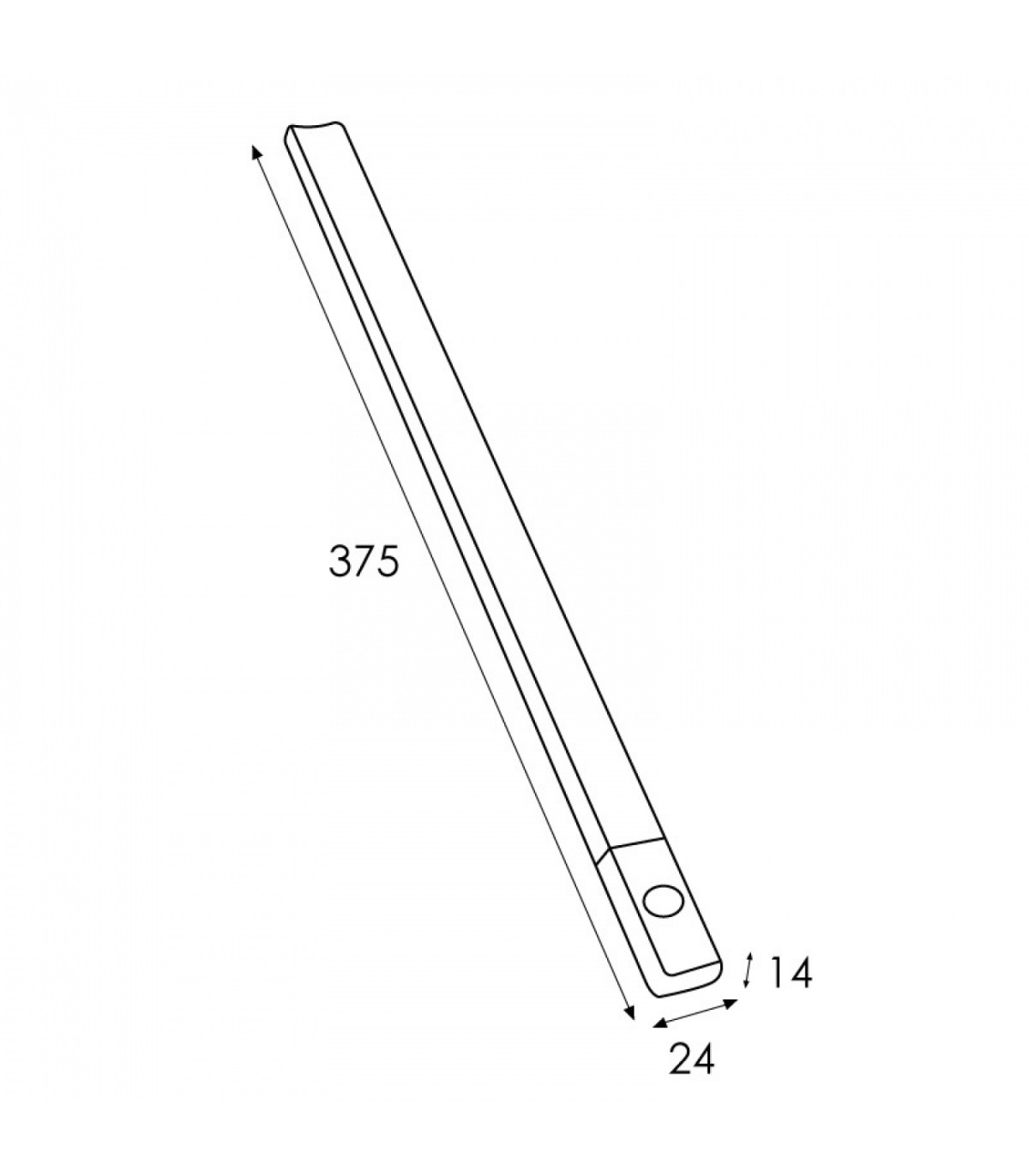 Barra Lineal Armario con Sensor 1W Osram
