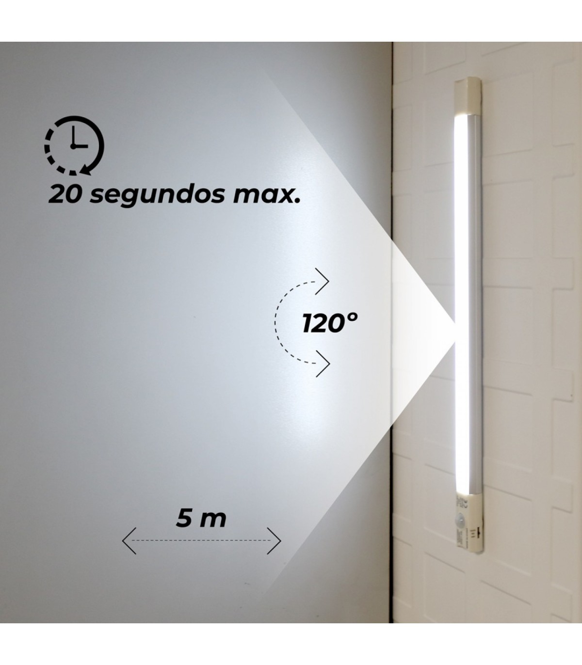 Barra Lineal Armario con Sensor 1W Osram