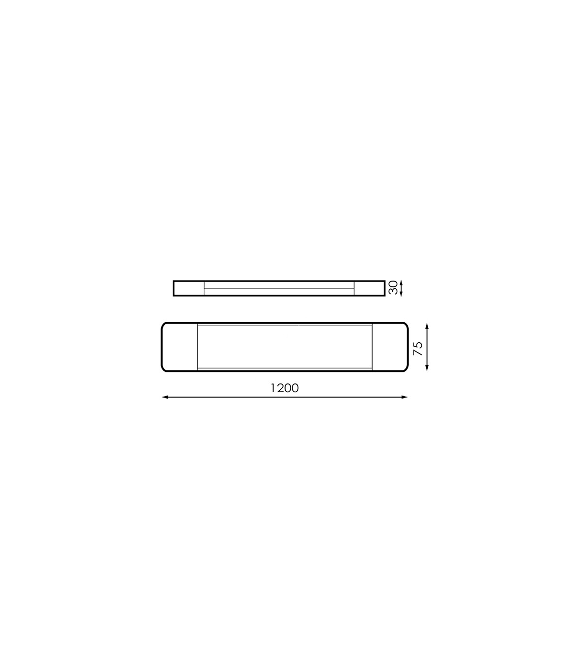Regleta Slimline Fast 40W 4000Lm 120cm IP20