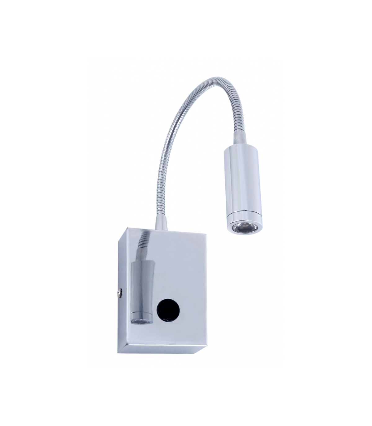 Aplique LED lectura 3W 240Lm 4500K IP20 Con Interruptor. CROMO