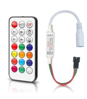 Controlador Mini Colorful Para Tira Led Digital 5-12-24VDC IP20