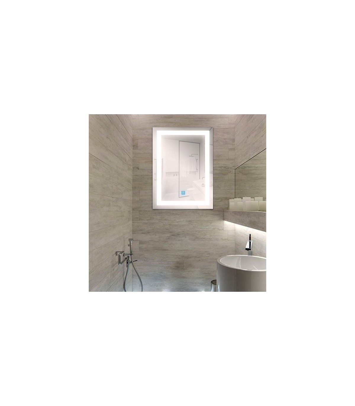 Espejo para Baño LED 15W Rectangular 6000K