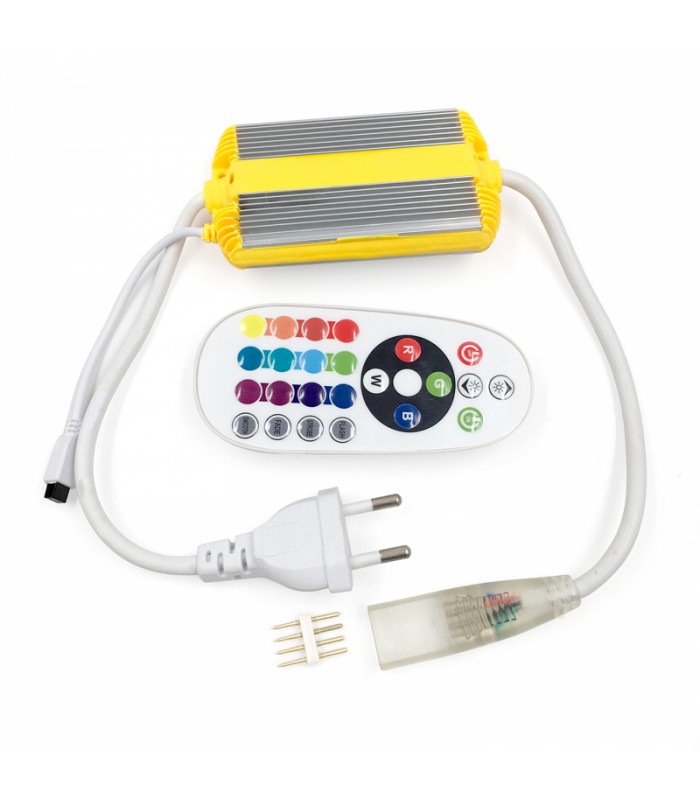 Controlador Para Tira Led ROZOK RGB 220V Con Mando IP65