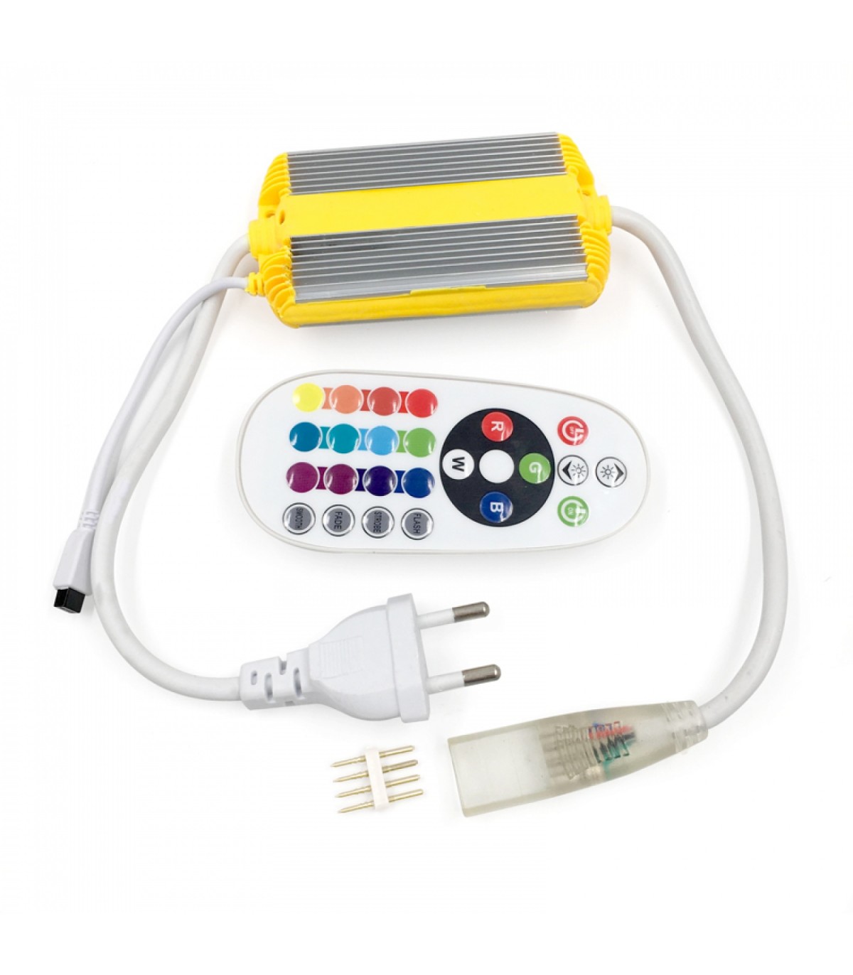 Controlador Para Tira Led ROZOK RGB 220V Con Mando IP65