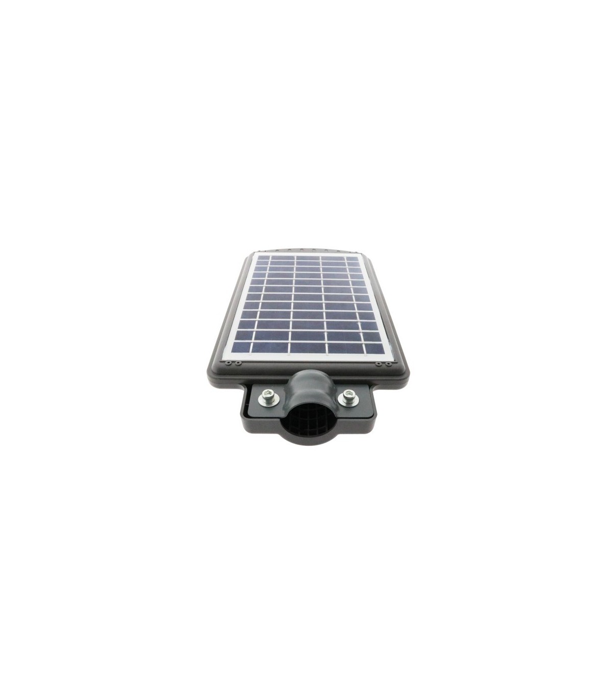 Farola LED Solar 20W 1.500Lm 140ºx75º Sensor crepuscular IP65 6000K