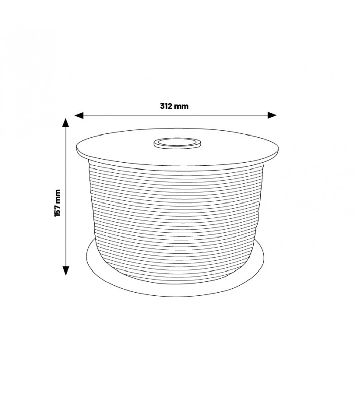 Cable Eléctrico Plano Manguera 4X0.25Mm² Para Tiras Led Rgb -Metro-