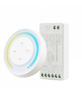 Controlador Regulador Monocolor + CCT 12 / 24V 12A + Mando RF