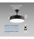 Ventilador de techo Messe APP DC 72W 3360Lm Negro 4 Aspas CCT