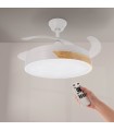 Ventilador de techo Messe APP DC 72W 3360Lm Blanco/Haya 4 Aspas CCT