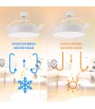 Ventilador de techo Messe APP DC 72W 3360Lm Blanco 4 Aspas CCT