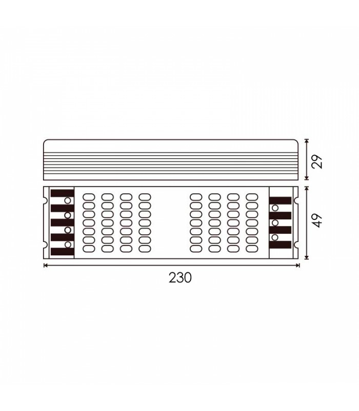 Fuente Alimentación Dimmable Triac 80W 24V 3.33A IP20