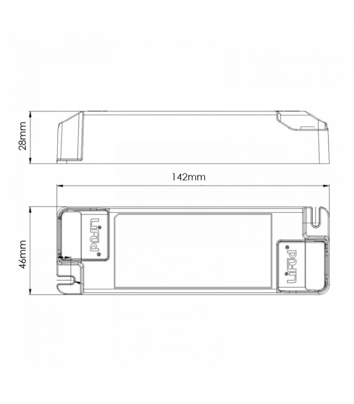 Driver LIFUD 30W OUT 25-42VDC 750mA Free Flicker