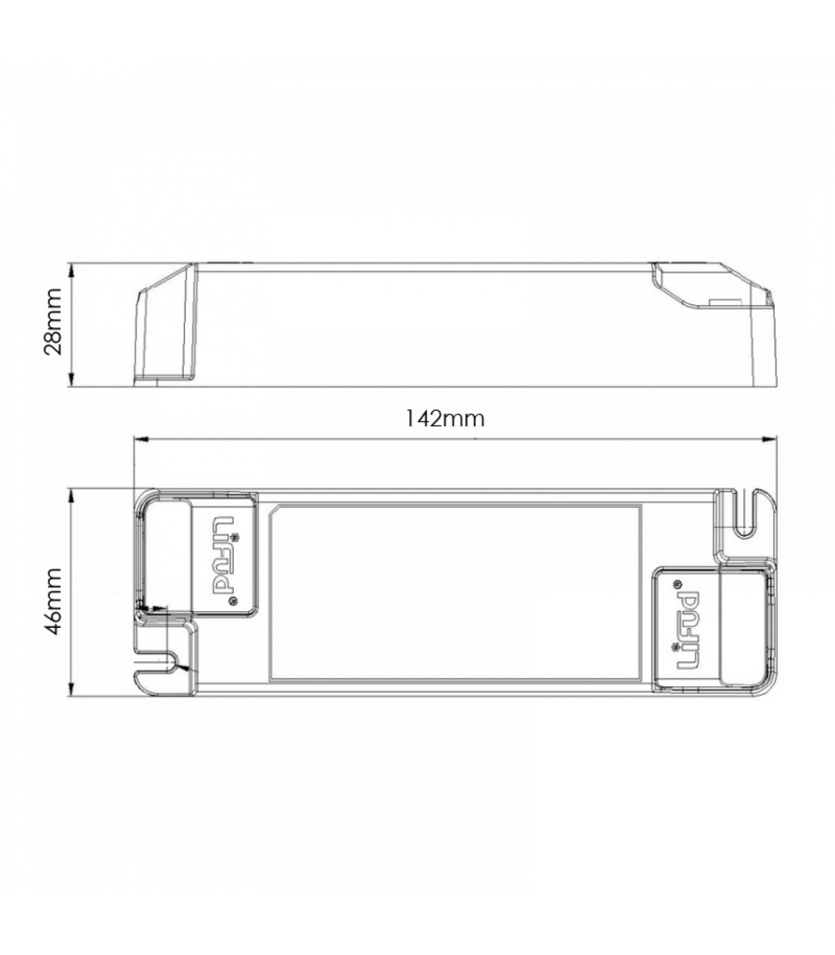 Driver LIFUD 30W OUT 25-42VDC 750mA Free Flicker