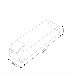 Driver LIFUD 40W OUT 25-42 DC 1000mA Free Flicker