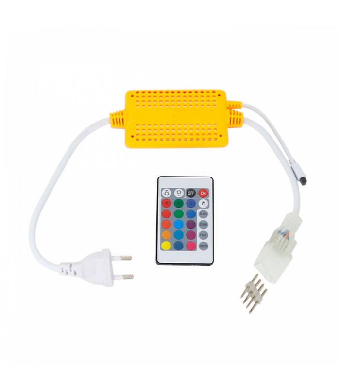 Controlador Para Neón Led RGB 220V Con Mando IP65