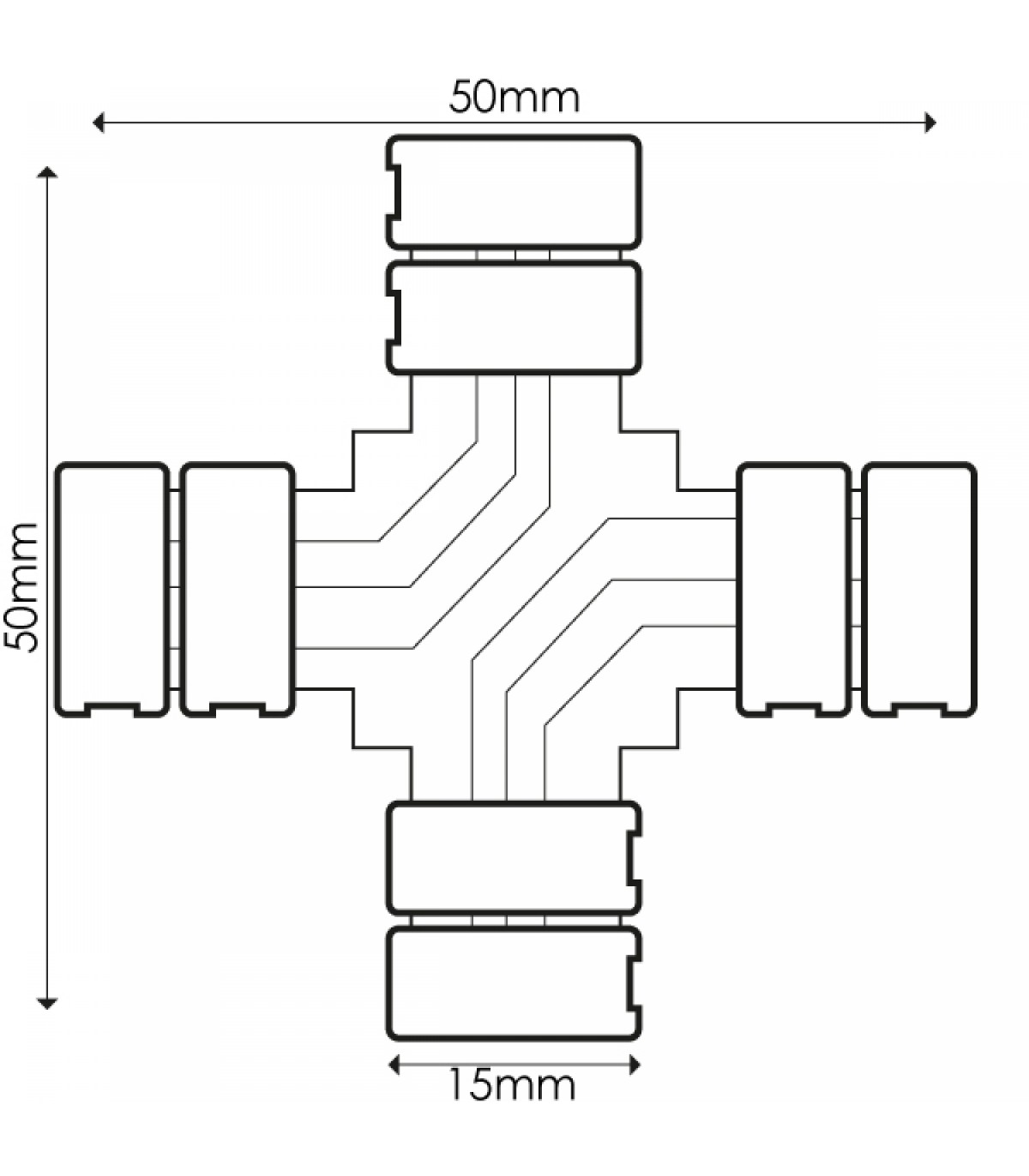Conector X Tira LED 10Mm 12V/24V RGB