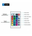 Controlador WIFI+IR RGB 12-24V 72-144W App