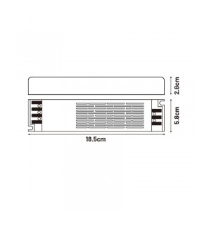 Fuente Alimentación SLIM 200W (DC12V) 16.6A IP44