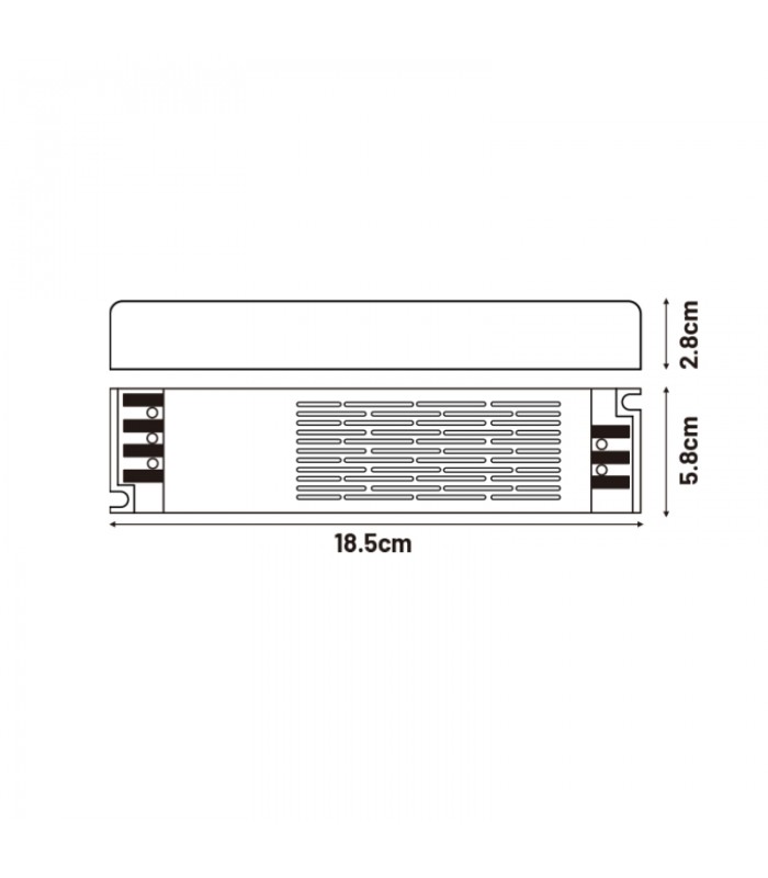 Fuente Alimentación SLIM 200W (DC12V) 16.6A IP44