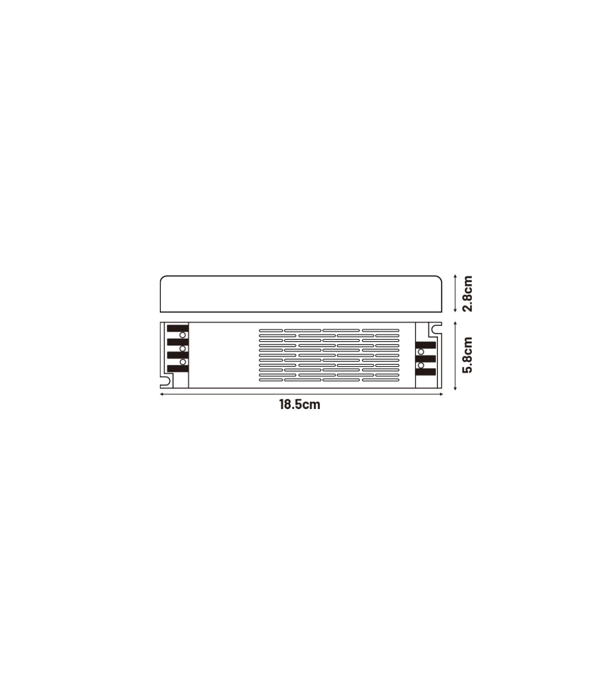 Fuente Alimentación SLIM 200W (DC12V) 16.6A IP44