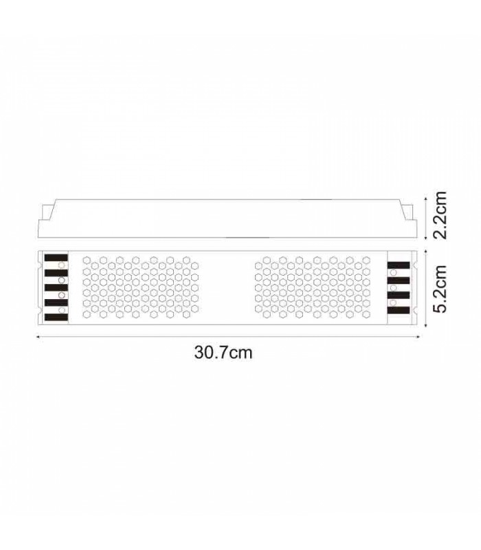 Fuente Alimentación SLIM 300W (DC12V) 25A IP20