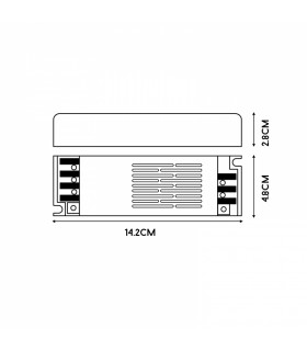 Fuente Alimentación SLIM 60W (DC24V) 2.5A IP44