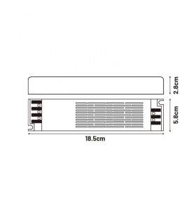Fuente Alimentación SLIM 200W (DC24V) 8.3A IP44