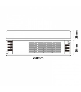 Fuente Alimentación SLIM 300W (DC24V) 12.5A IP44
