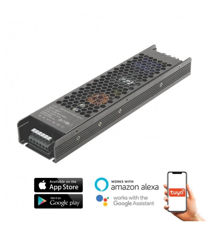 Fuente Alimentación Dimmable APP Tuya RGB+CCT 400W (DC24V) 16.6A IP20